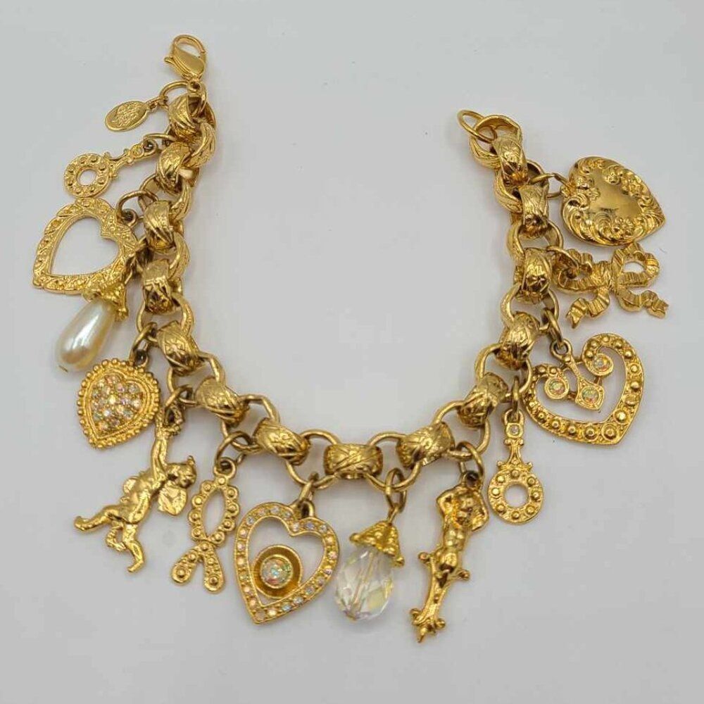 Kirks Folly Vintage Midsummer Nights Dream Charm Bracelet